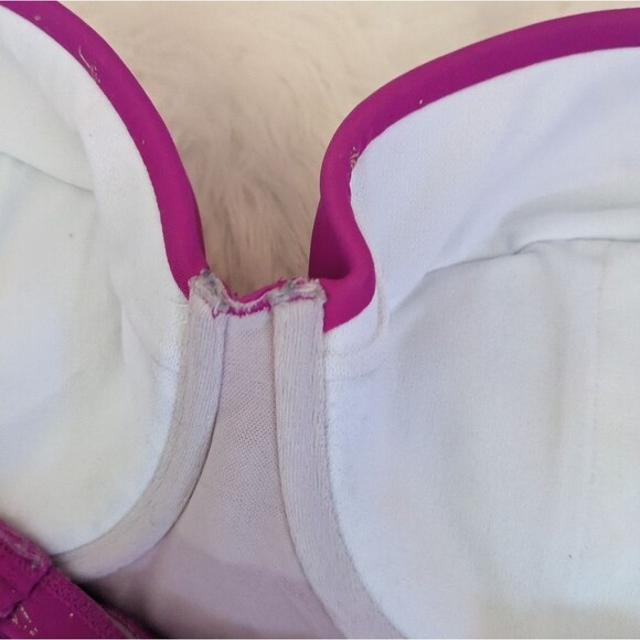 Torrid Raspberry Pink Unicorn Underwire Bikini Top Size 2 / 2X / XXL - Picture 6 of 10